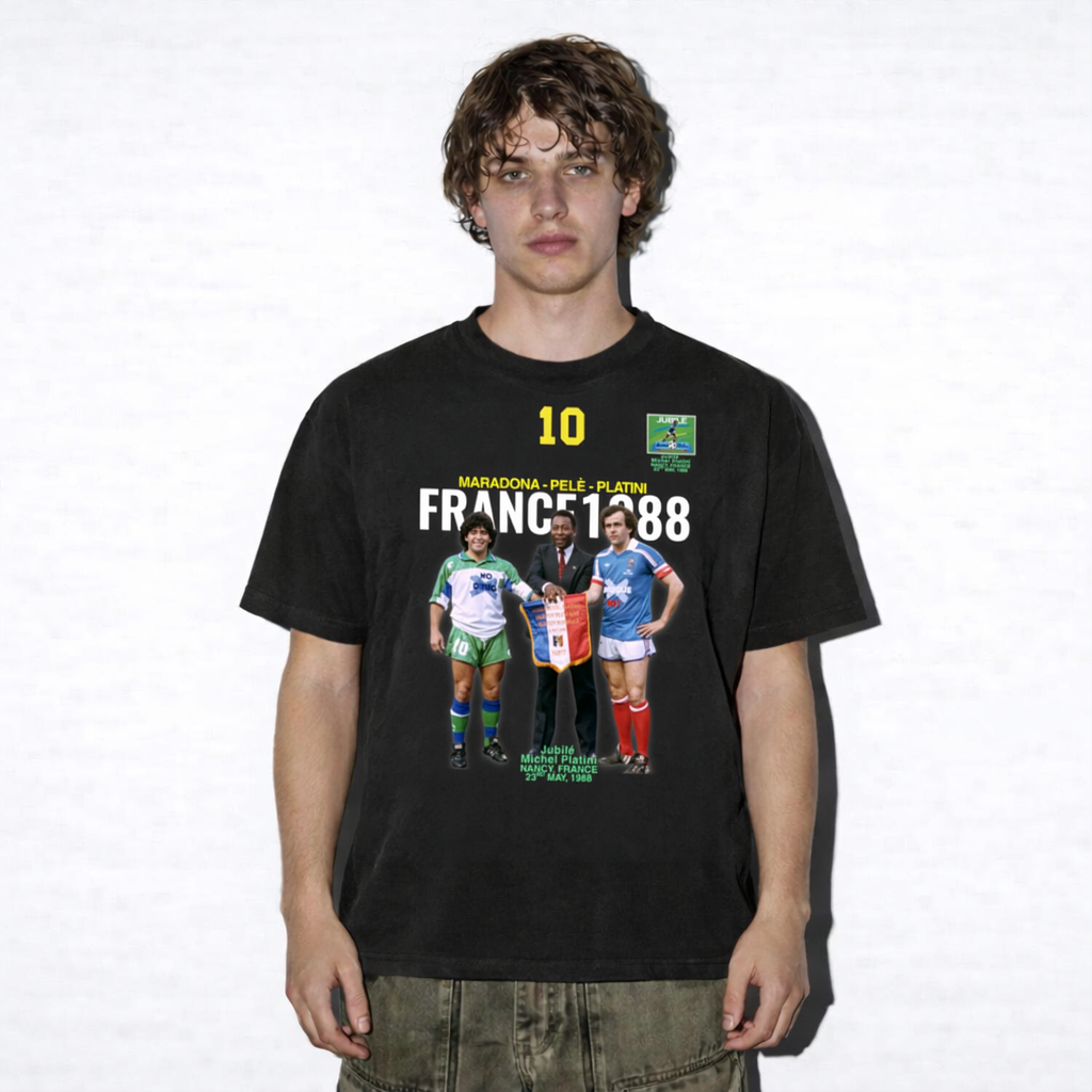 Pele France 1988 'No Drug' Graphic Tee - White