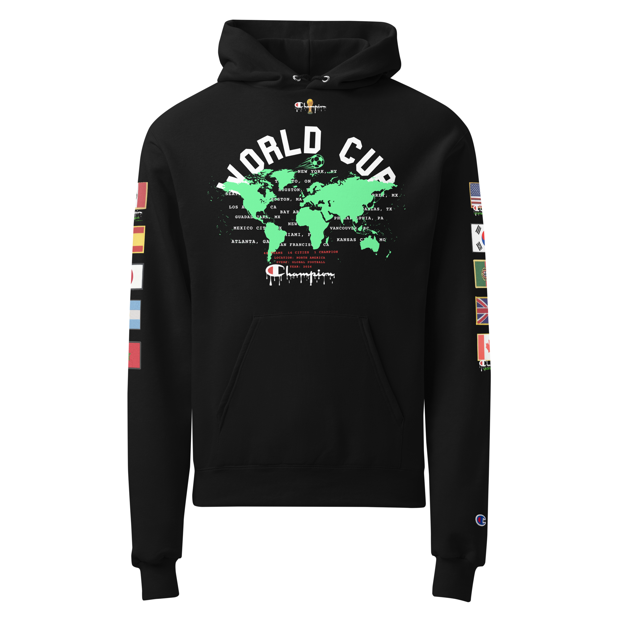 2026 Global Flags World Cup Hoodie Champion