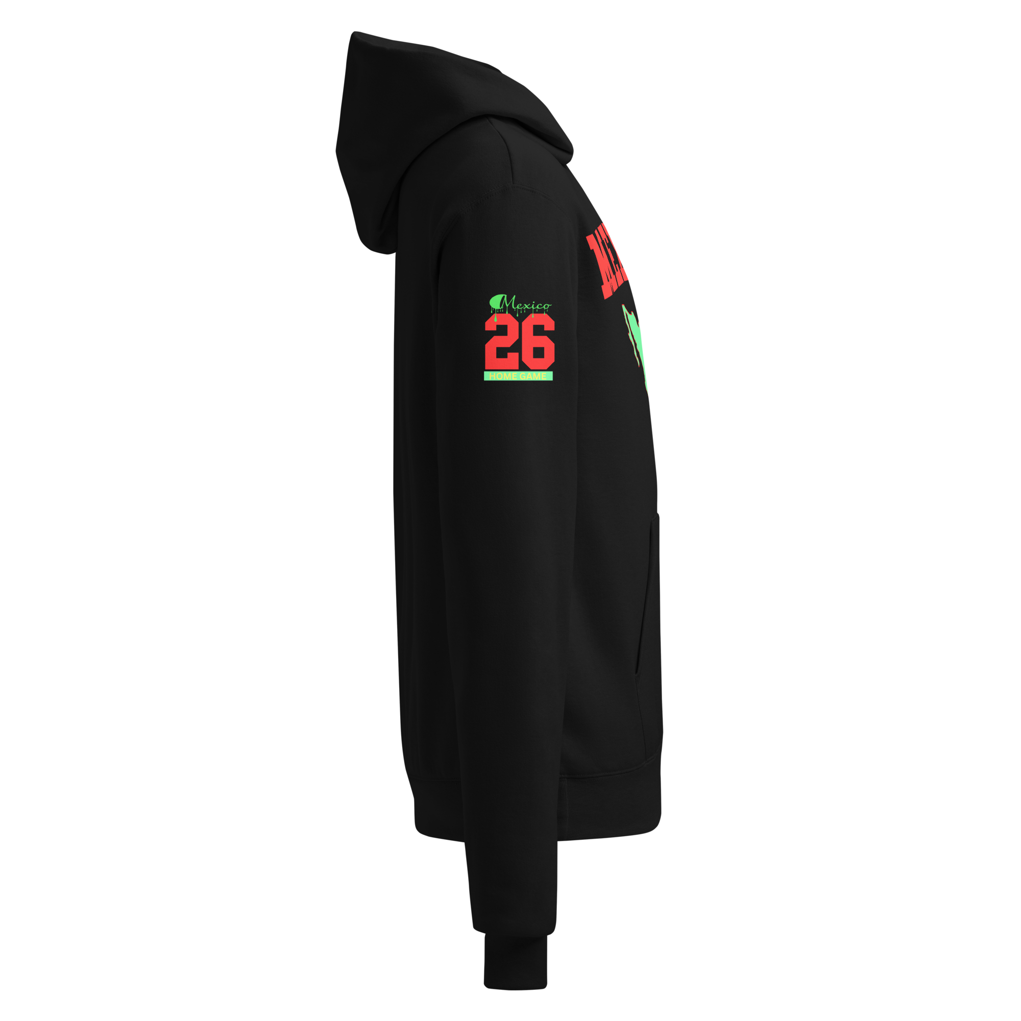 Global Football 2026 Mexico Flag Hoodie