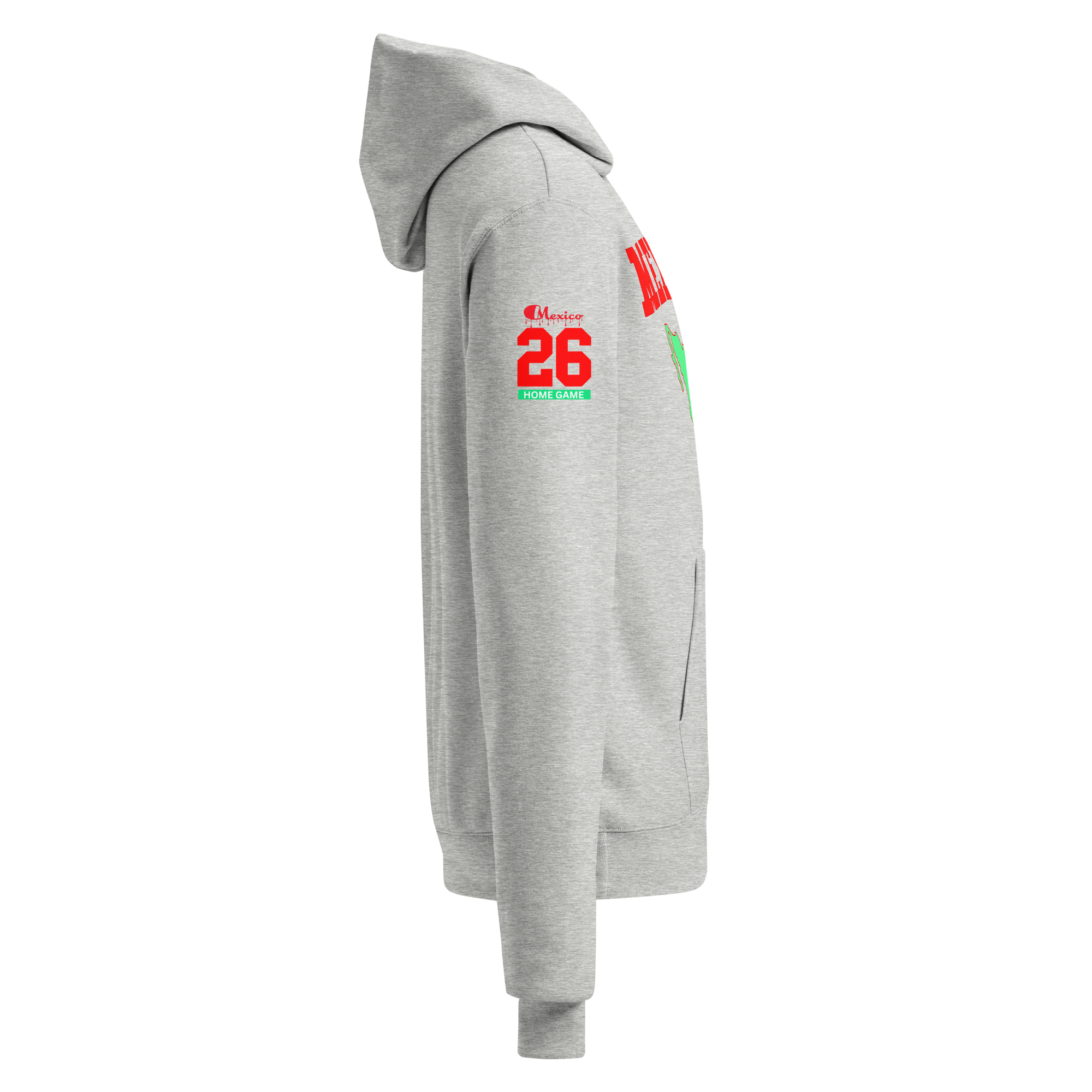 Global Football 2026 Mexico Flag Hoodie