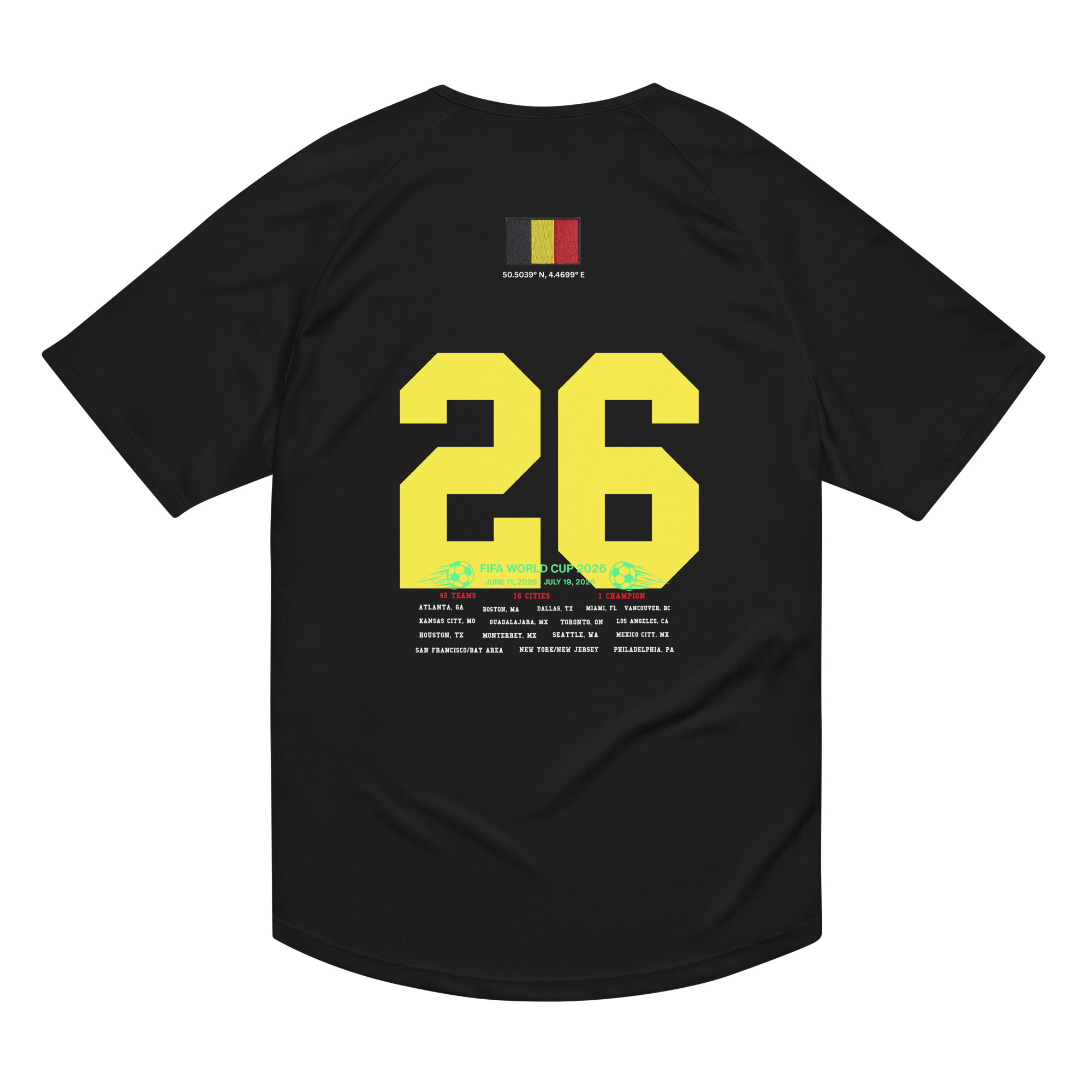 BELGIUM 2026 World Cup Streetwear Soccer Jersey
