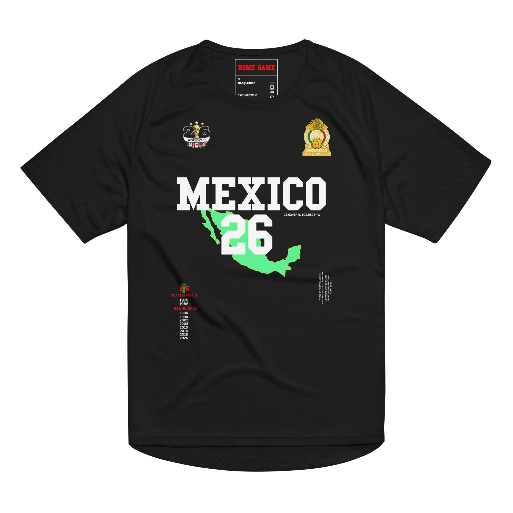 Mexico 2026 World Cup Streetwear Jersey - Black