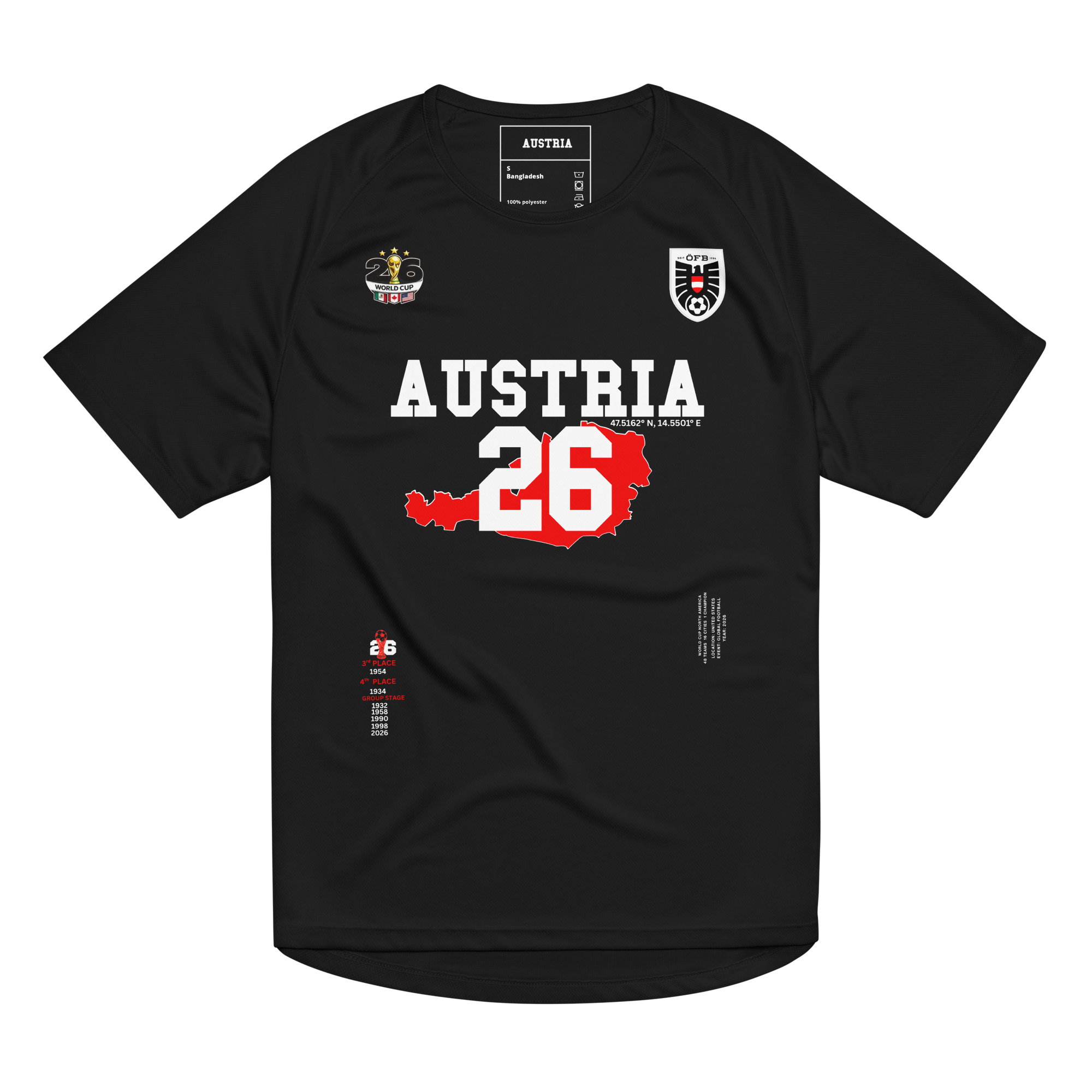 AUSTRIA 2026 World Cup Streetwear Soccer Jersey
