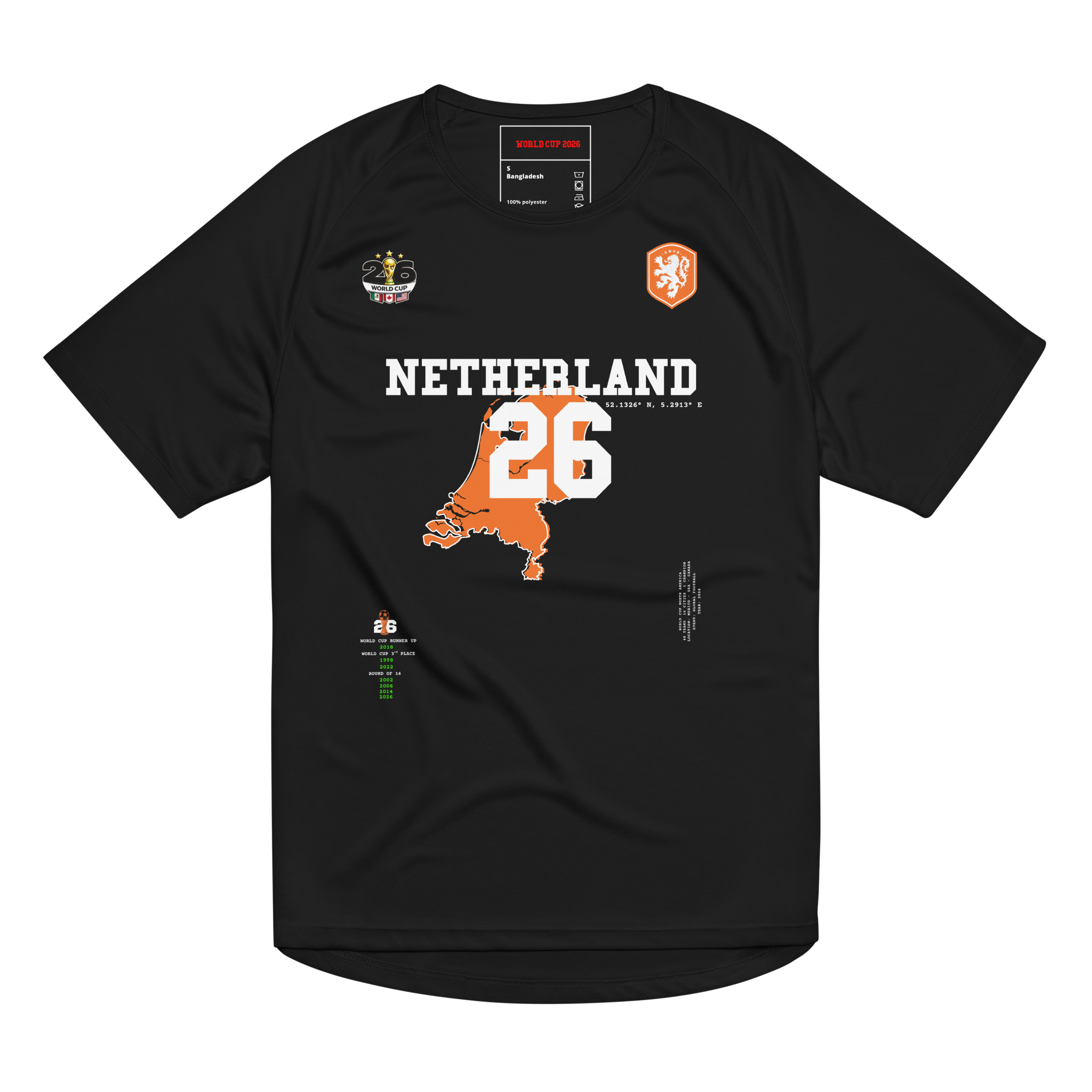NETHERLANDS 2026 World Cup Streetwear Soccer Jersey