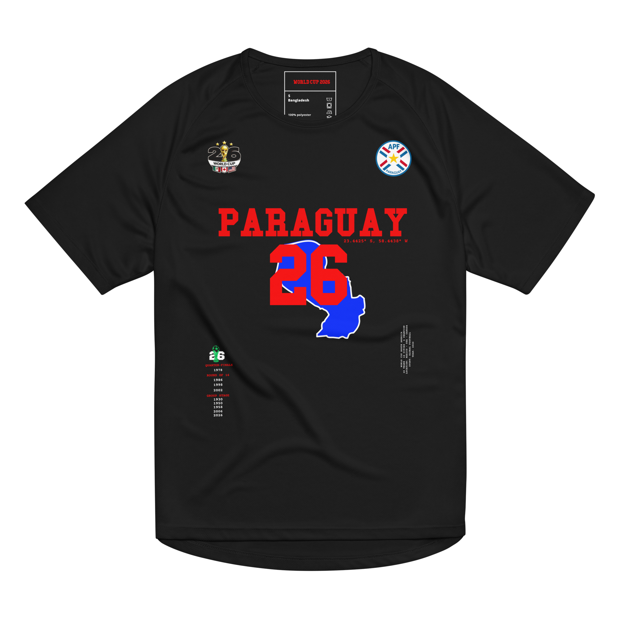PARAGUAY 2026 World Cup Streetwear Soccer Jersey