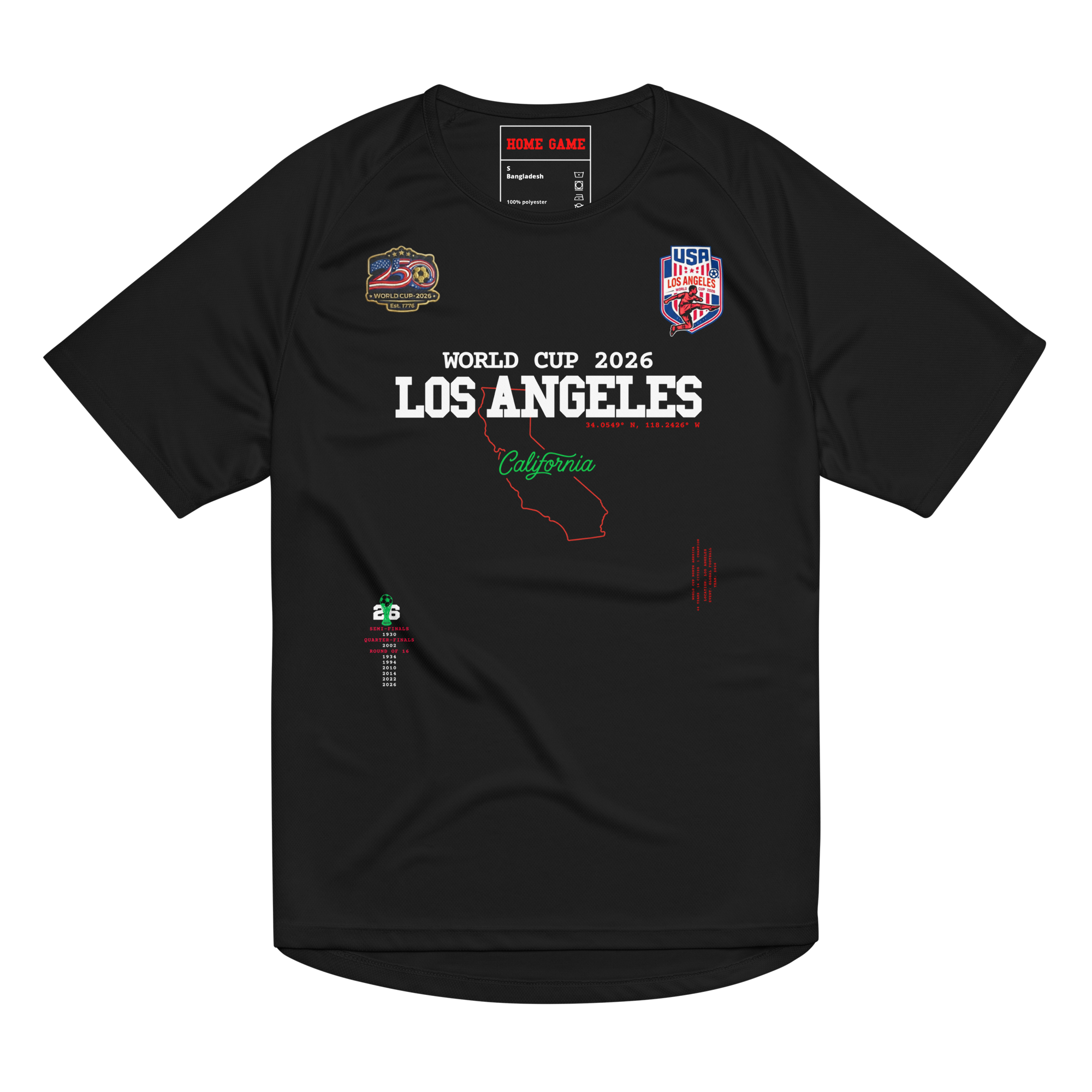 Los AngelesWorld Cup 2026 Streetwear Soccer Jersey