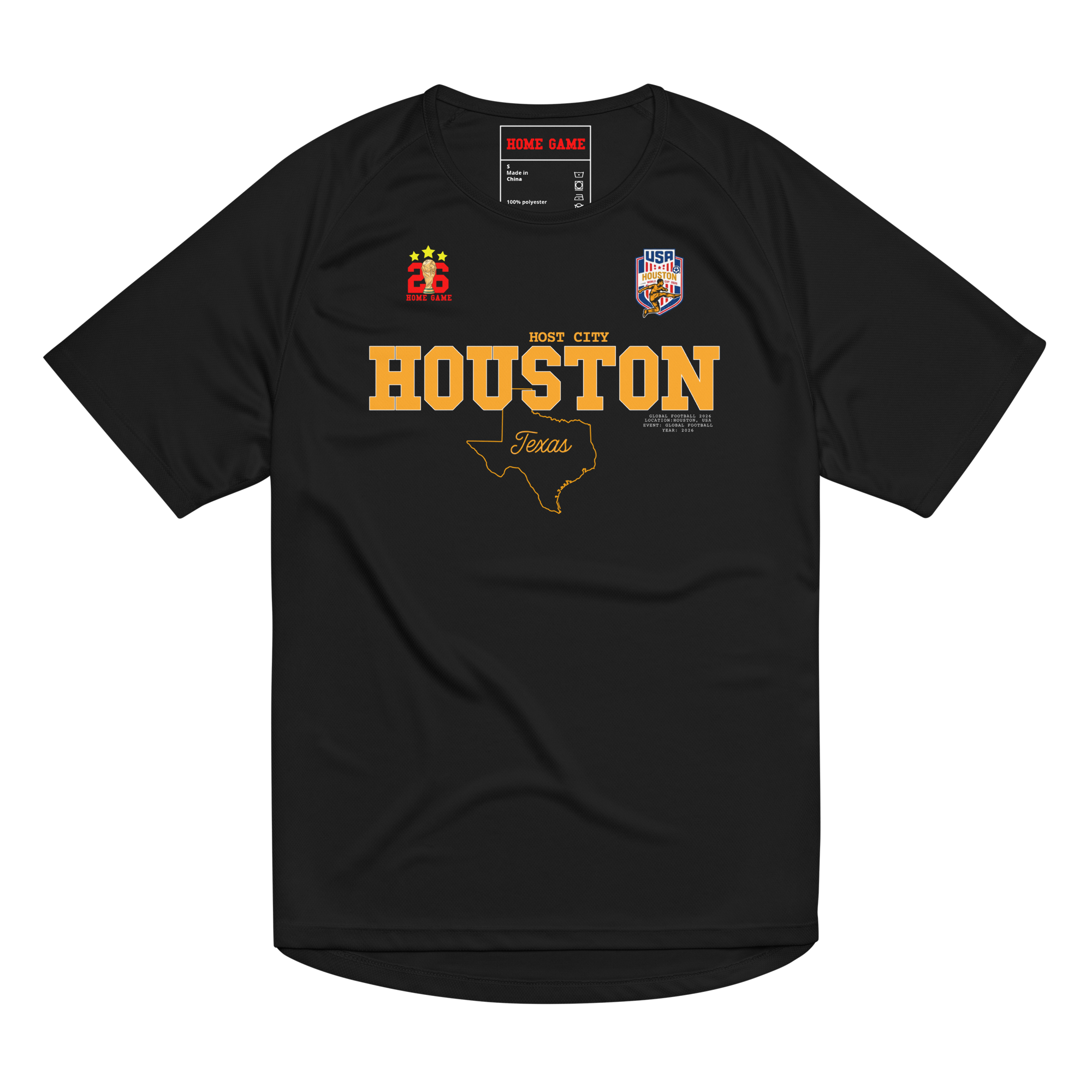 HOUSTON Host City 2026 Streetwear Soccer Jersey