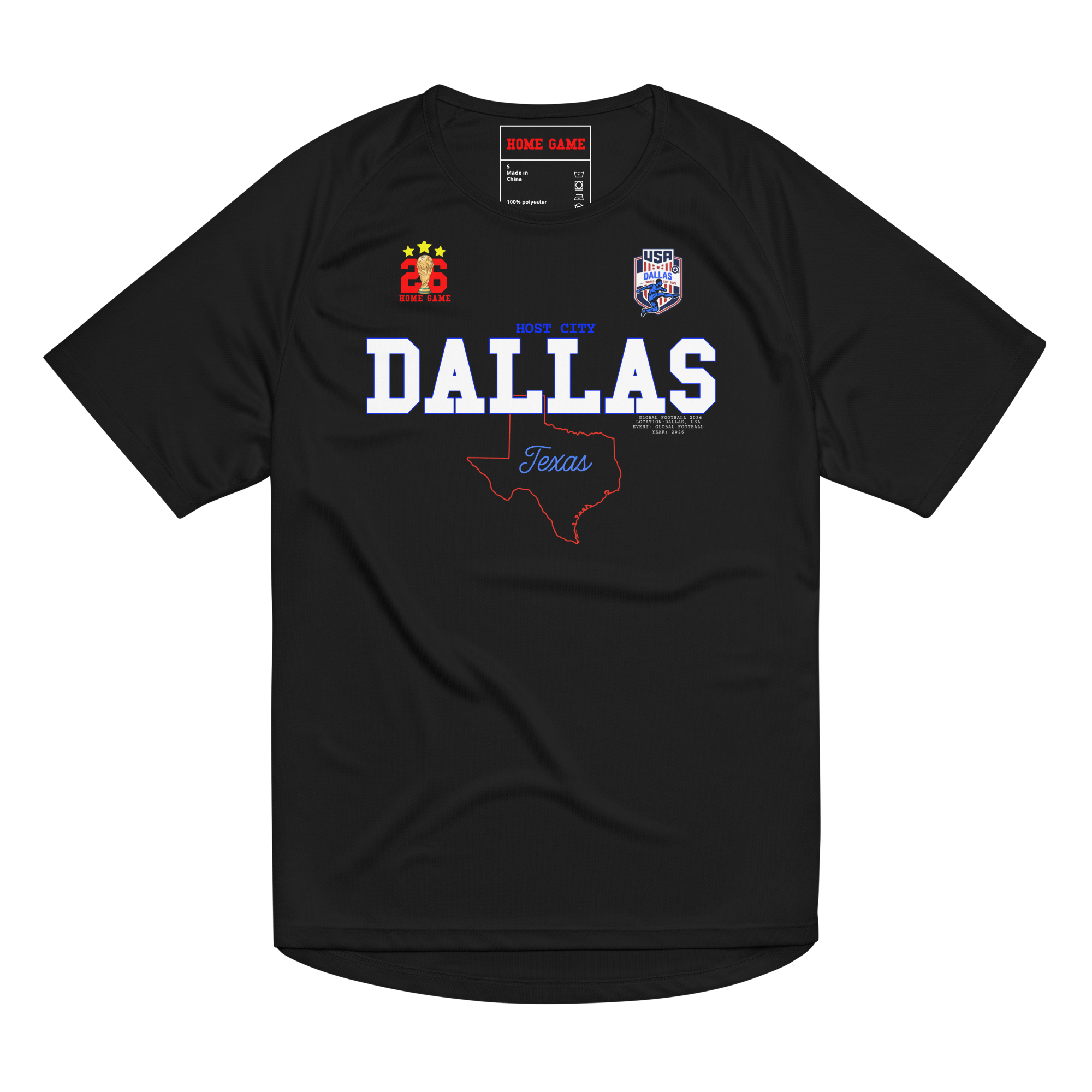 DALLAS Host City 2026 Streetwear Soccer Jersey