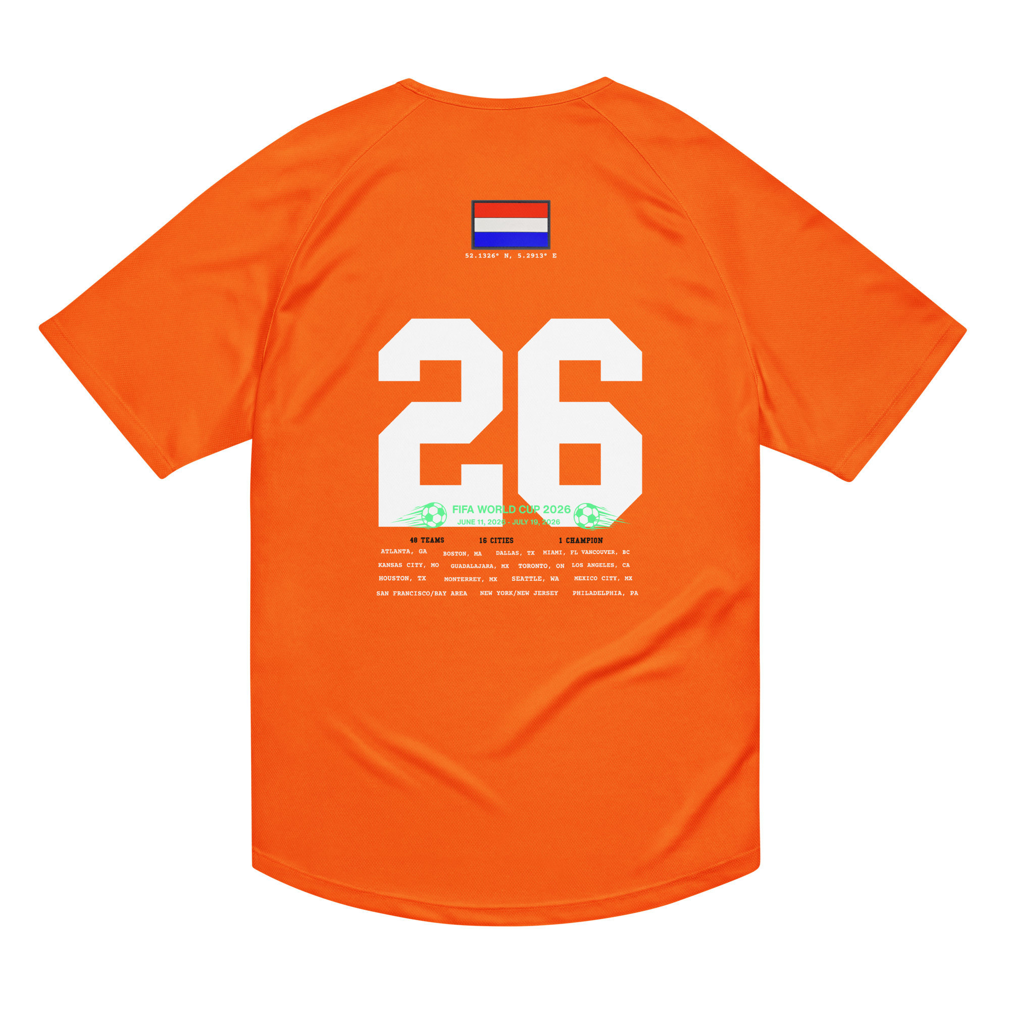 NETHERLANDS 2026 World Cup Streetwear Soccer Jersey