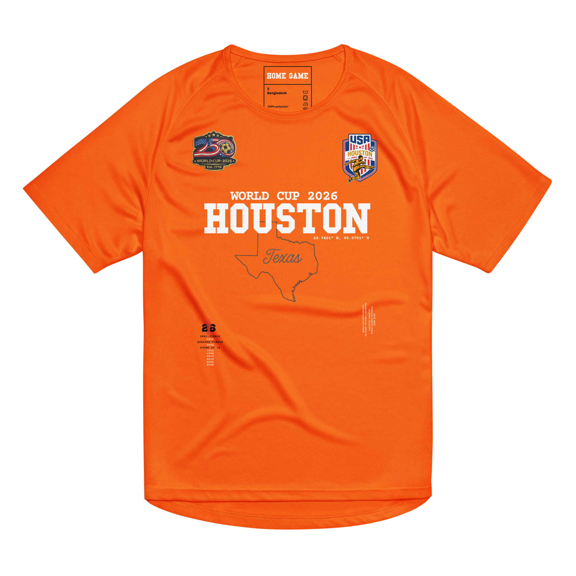 HOUSTON World Cup 2026 Streetwear Soccer Jersey