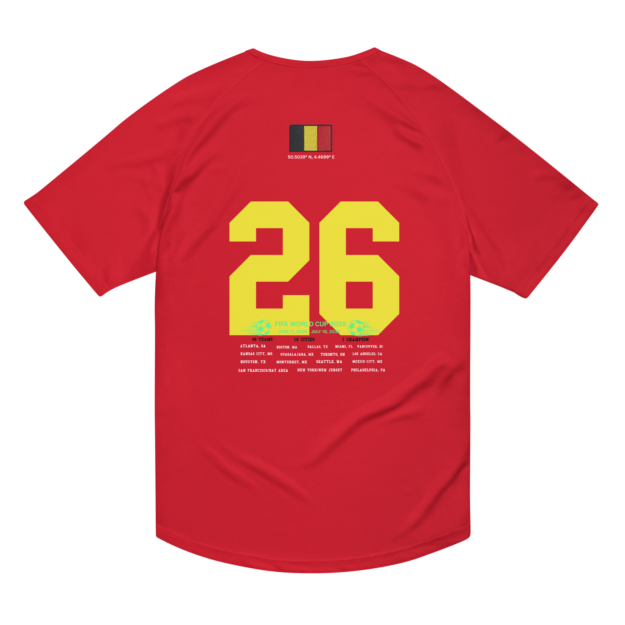 BELGIUM 2026 World Cup Streetwear Soccer Jersey