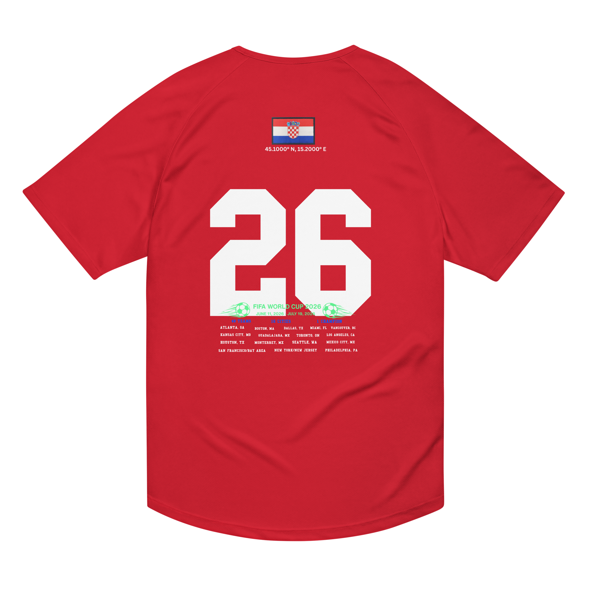 CROATIA 2026 World Cup Streetwear Soccer Jersey