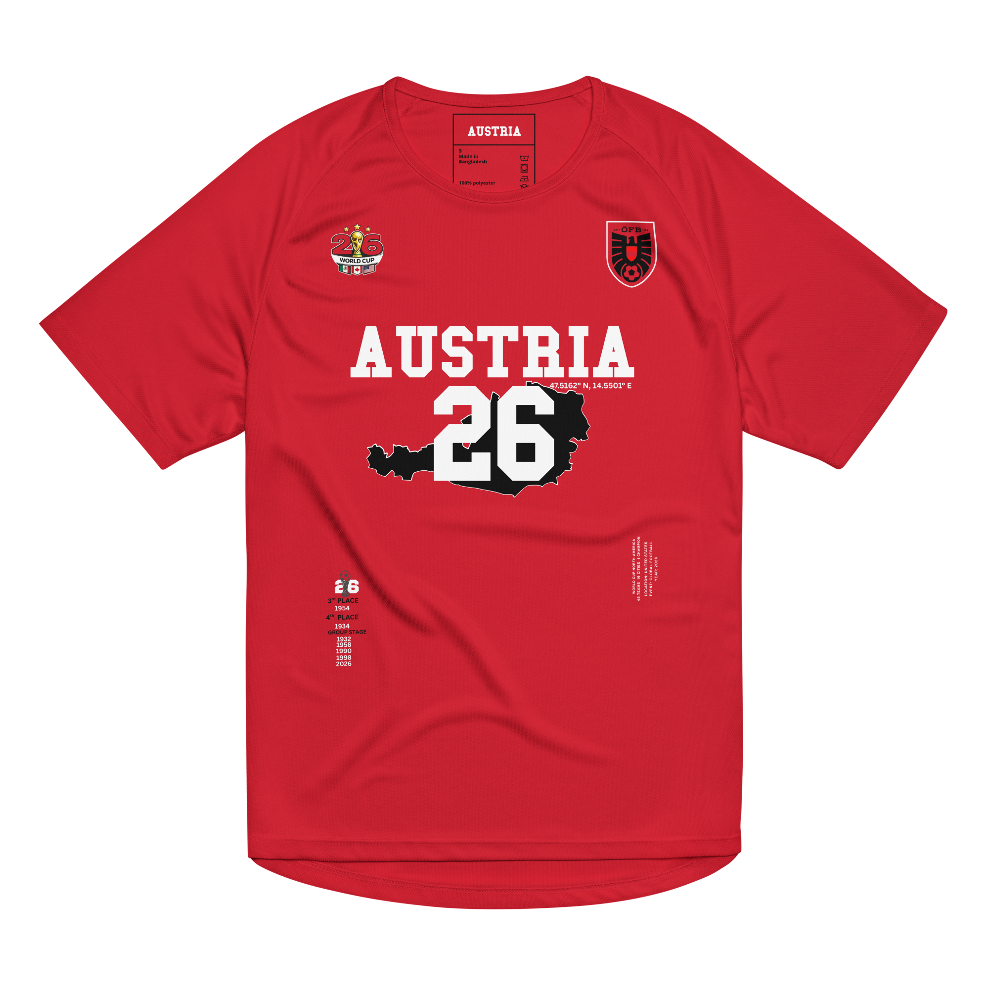 AUSTRIA 2026 World Cup Streetwear Soccer Jersey