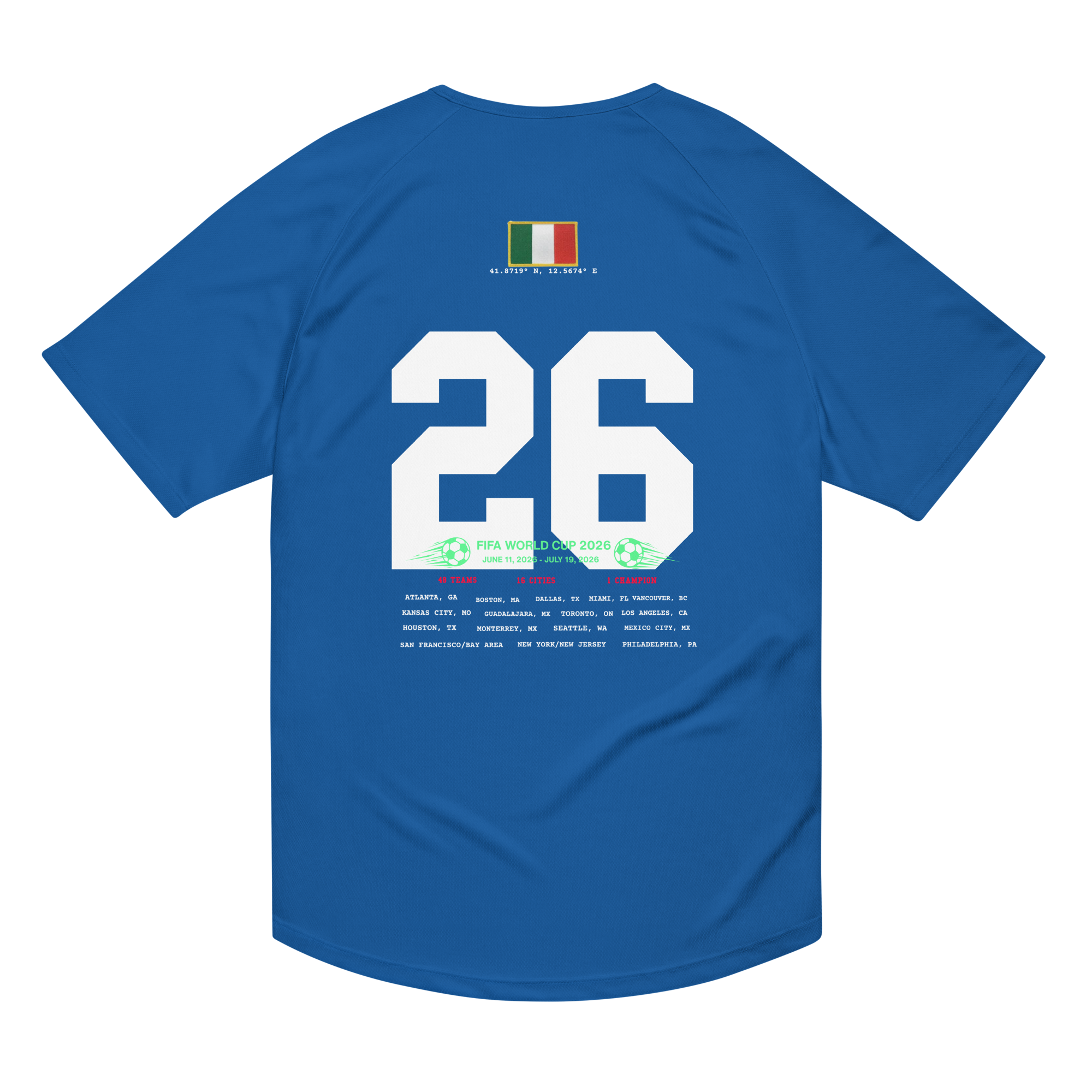 Italy World Cup 2026 Streetwear Soccer Jersey