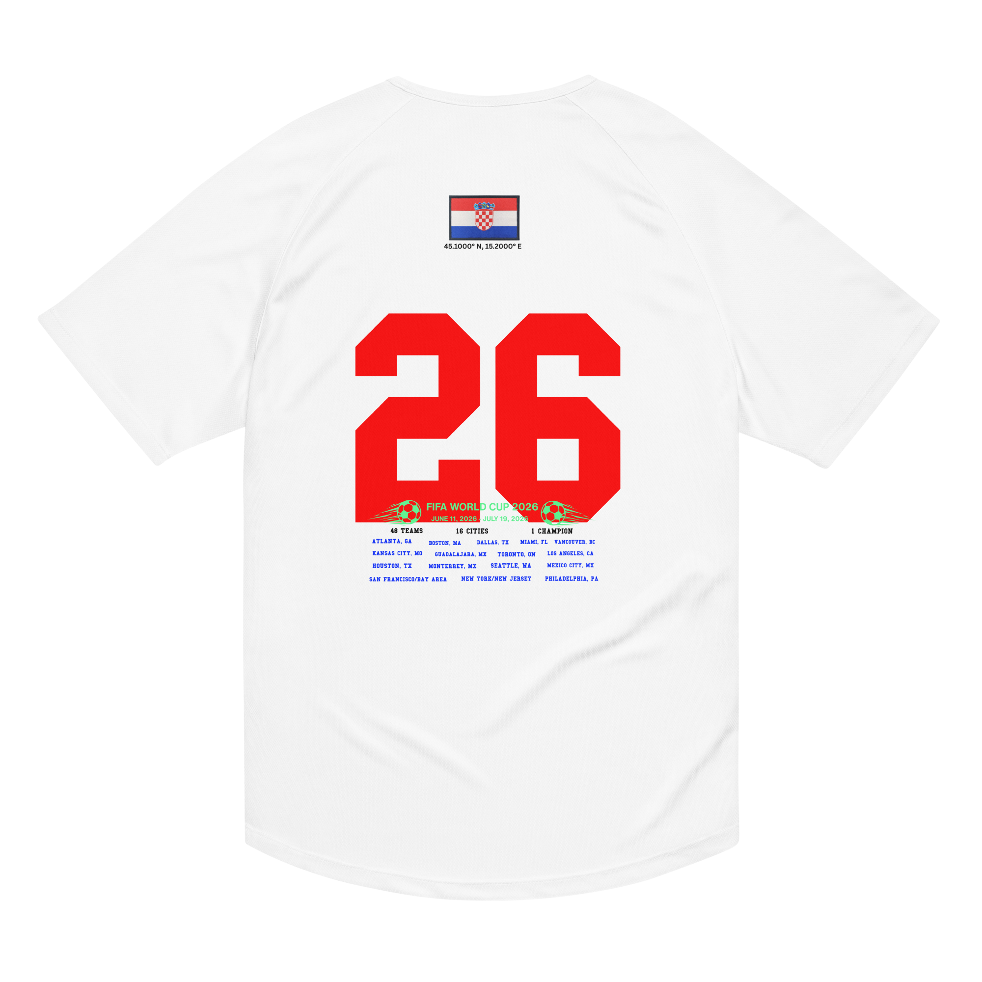 CROATIA 2026 World Cup Streetwear Soccer Jersey