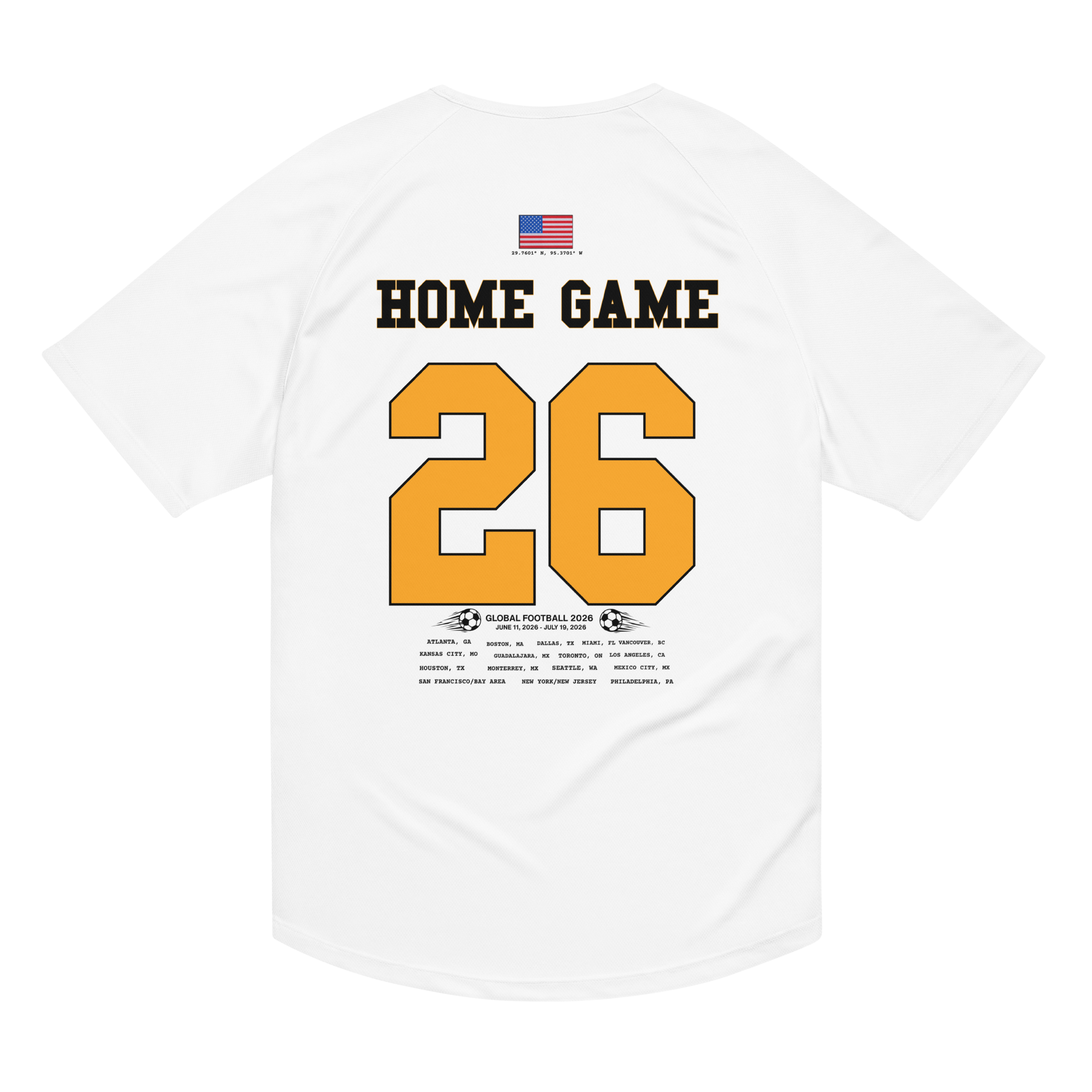 HOUSTON Host City 2026 Streetwear Soccer Jersey