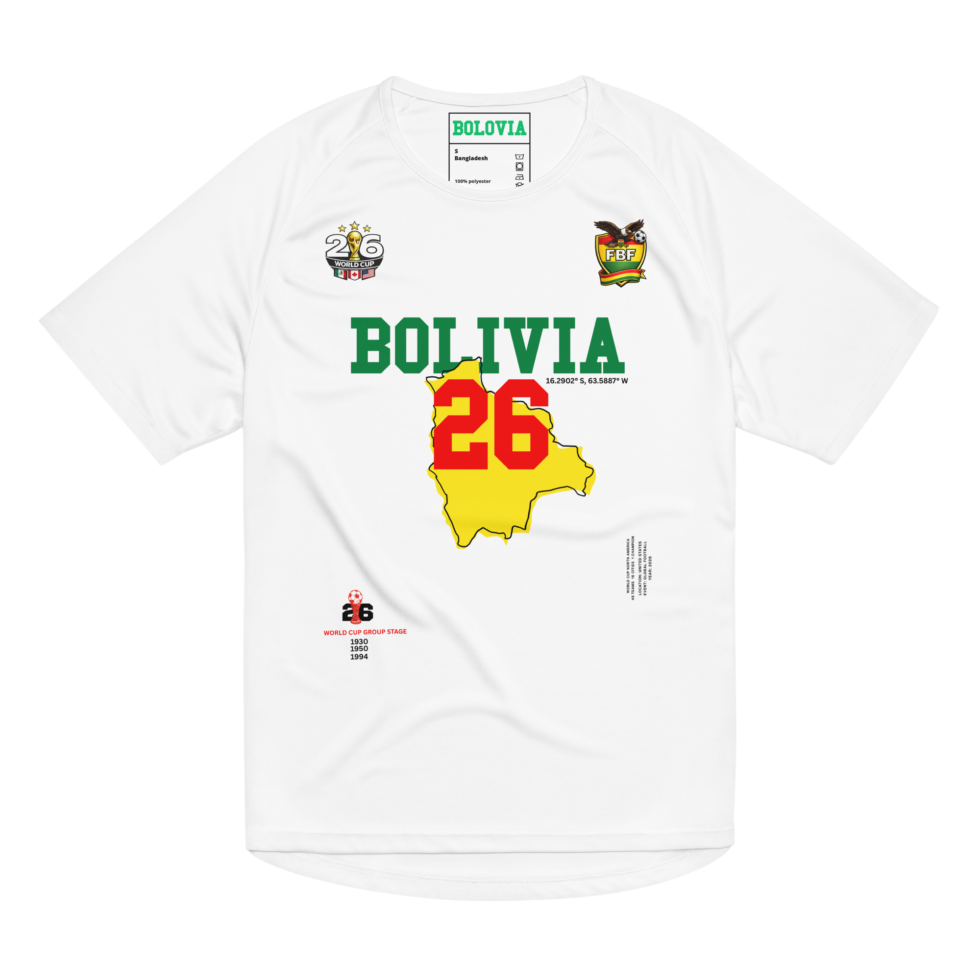 BOLIVIA 2026 World Cup Streetwear Soccer Jersey