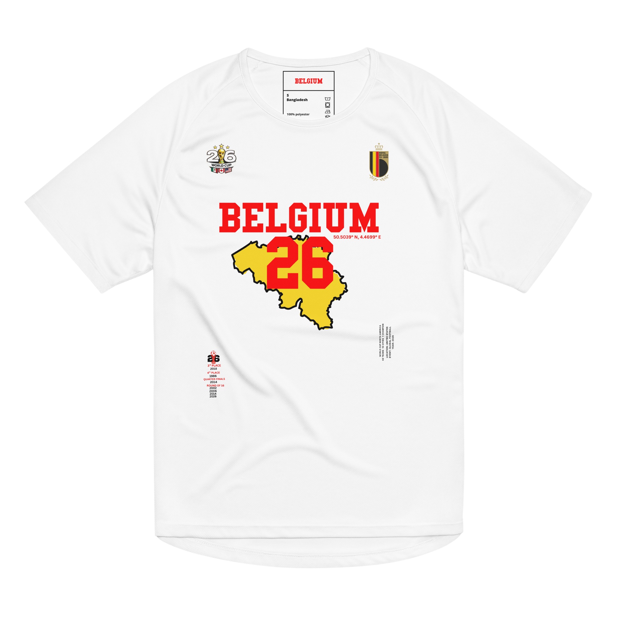 BELGIUM 2026 World Cup Streetwear Soccer Jersey