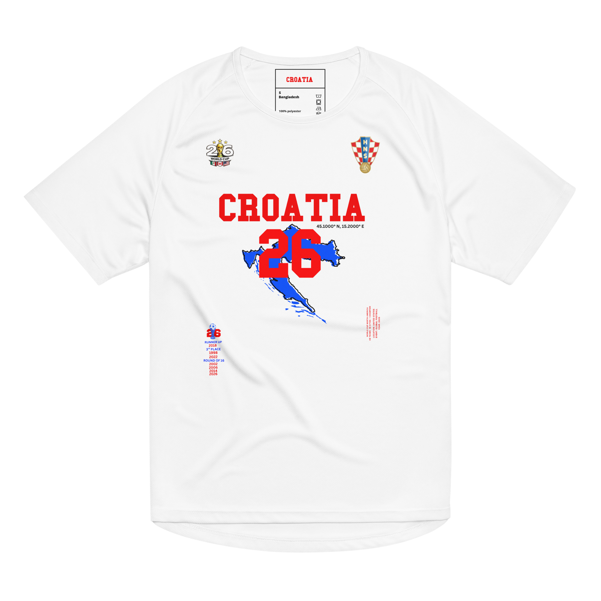 CROATIA 2026 World Cup Streetwear Soccer Jersey