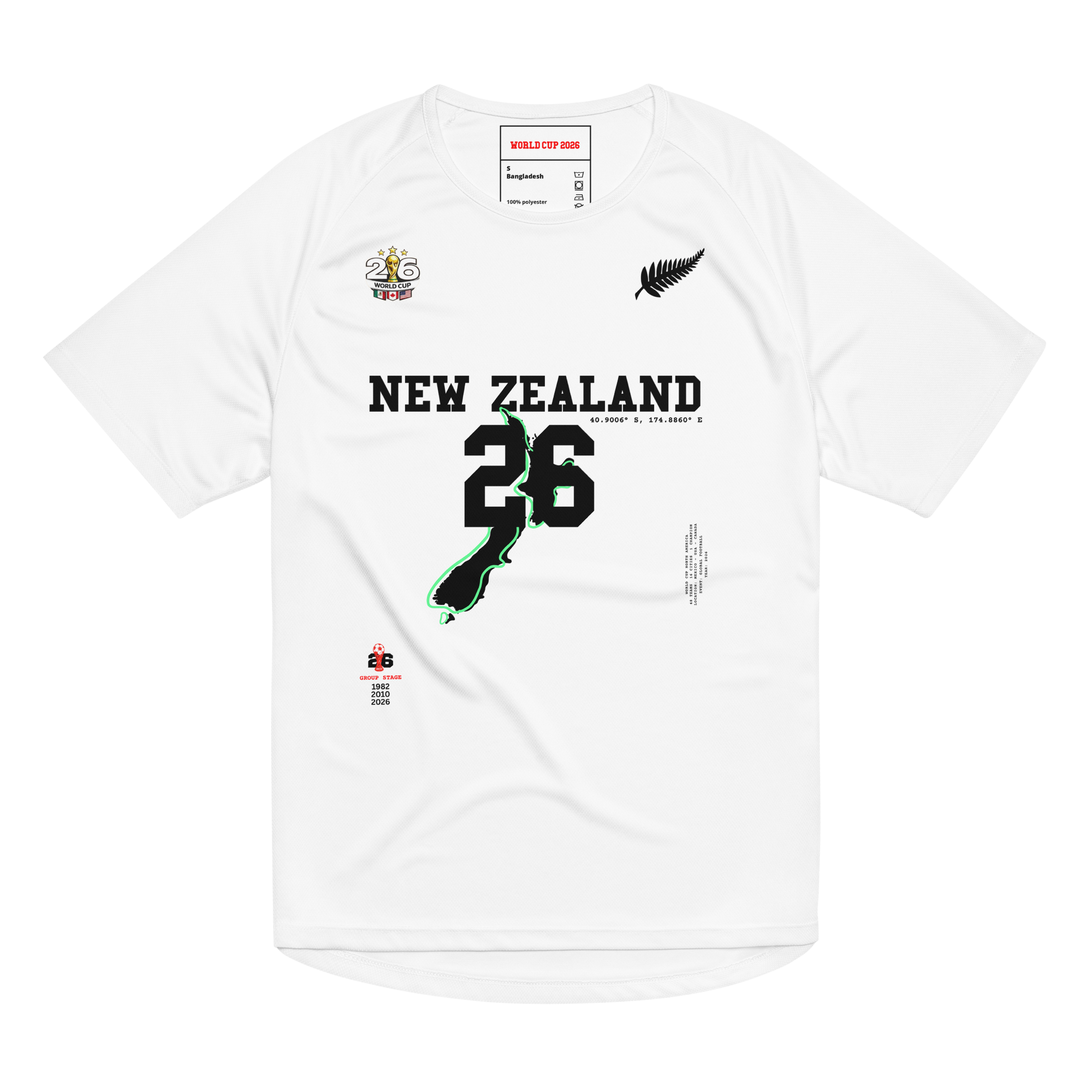 NEW ZEALAND 2026 World Cup Streetwear Soccer Jersey