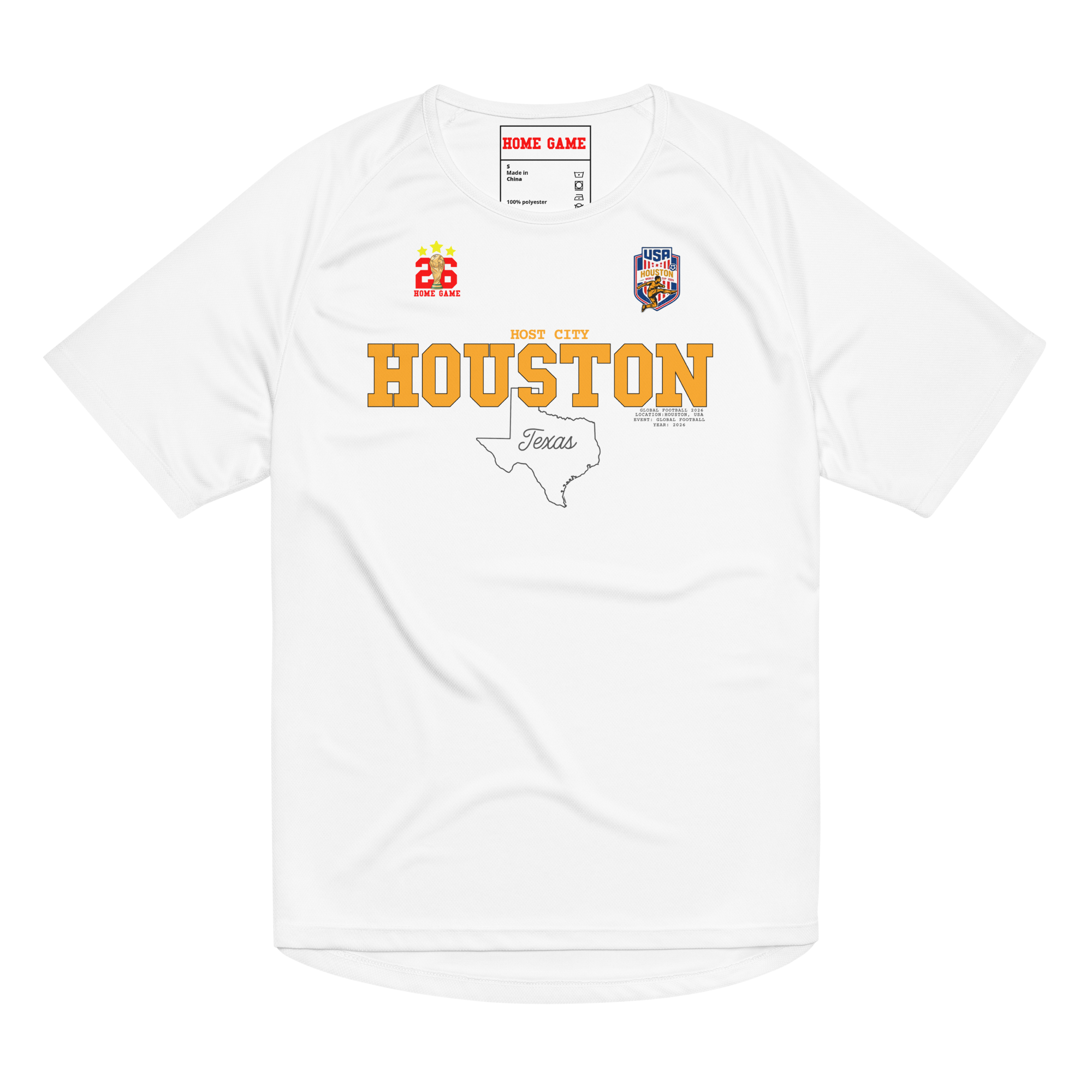 HOUSTON Host City 2026 Streetwear Soccer Jersey