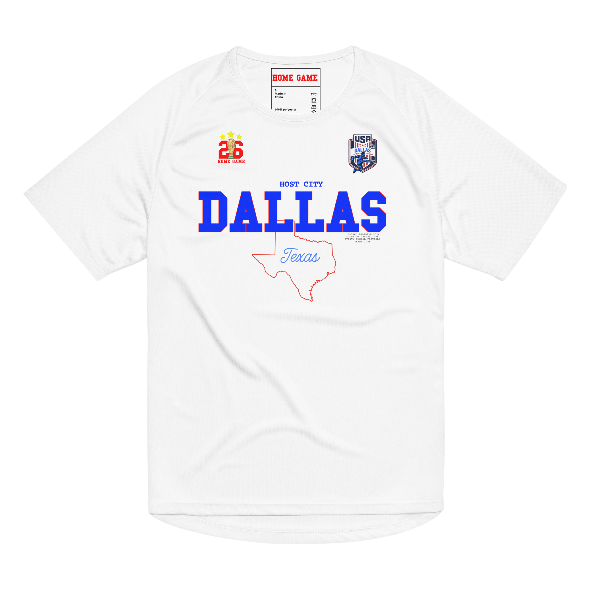 DALLAS Host City 2026 Streetwear Soccer Jersey