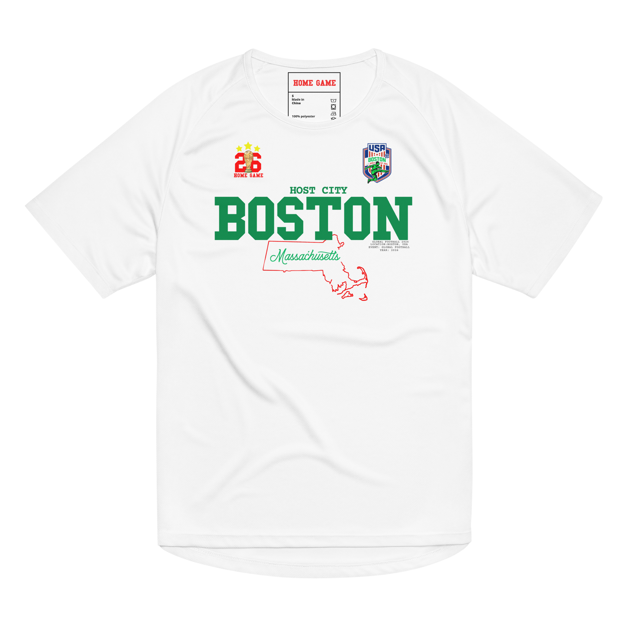 BOSTON Host City 2026 Streetwear Soccer Jersey